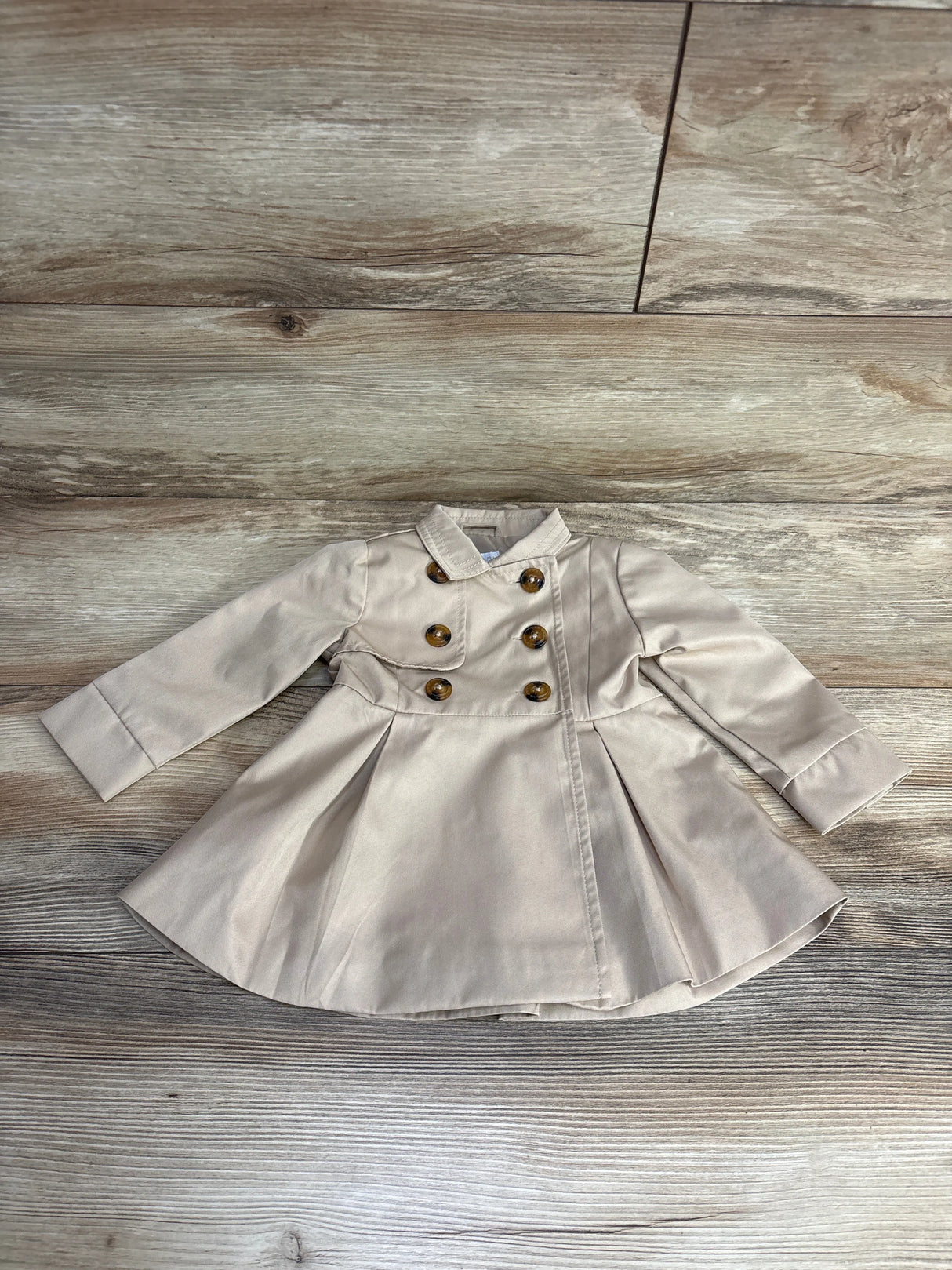 Tahari Baby Dress Coat Tan sz 6-9m