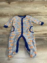 Koala Baby Fox Print Sleeper Grey sz 6-9m