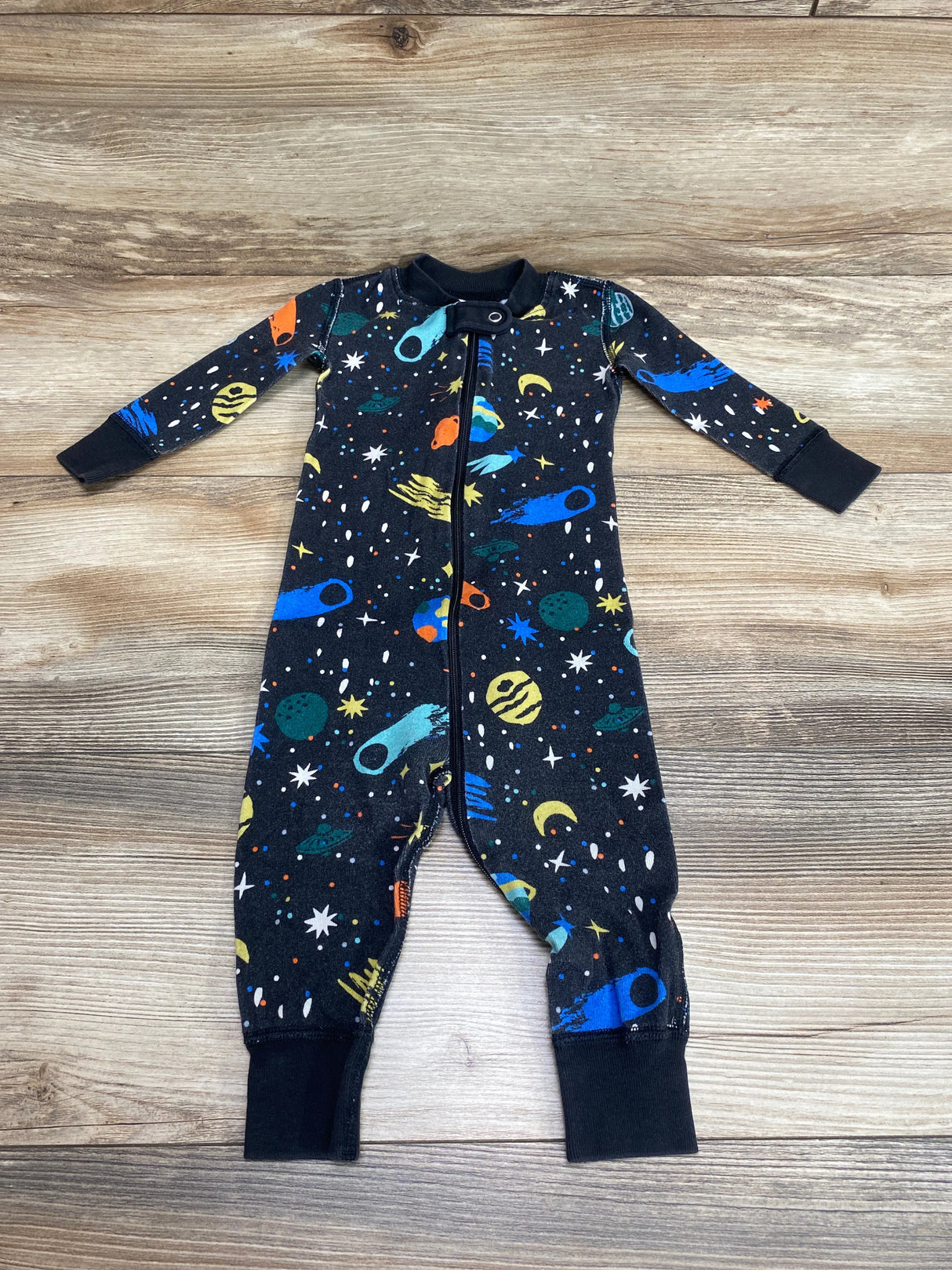 Hanna Andersson Space Sleeper Black sz 6-12m