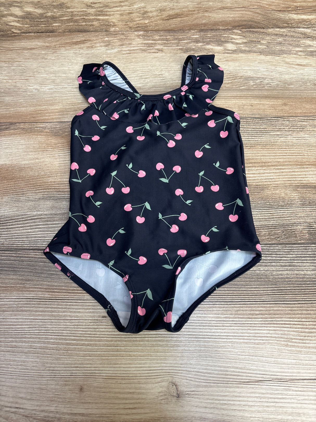 Cherry Print Swimsuit Black sz 18-24m