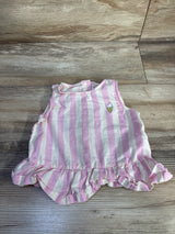 Anyday Striped Peplum Tank Top Ivory sz 12-18m