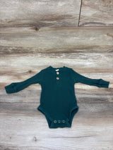 Ribbed Henley Bodysuit Green sz 6m