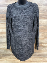 Gap Maternity Long Sleeve Zip Access Nursing Shirt Grey sz Small