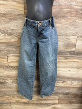 Isabel Maternity Side Panel Vintage Straight Jeans Blue sz Small 6