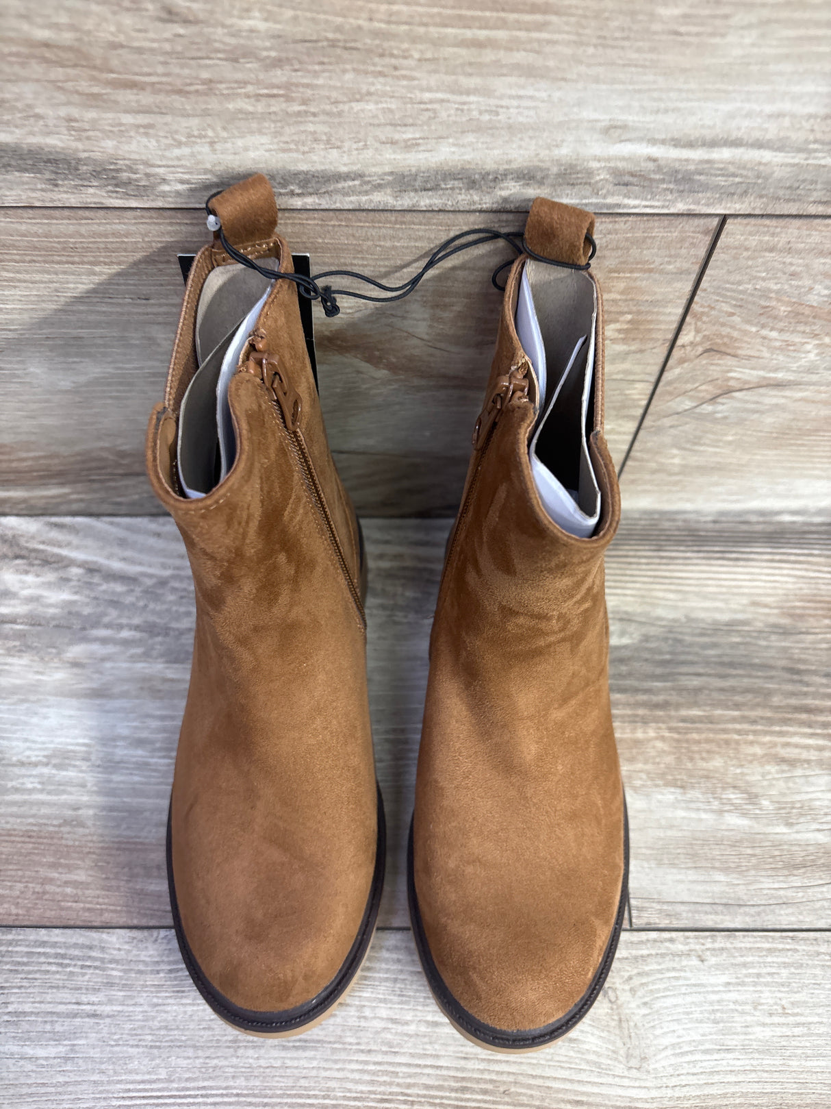 NEW Art Class Laurel Zipper Boots Cognac sz 13c