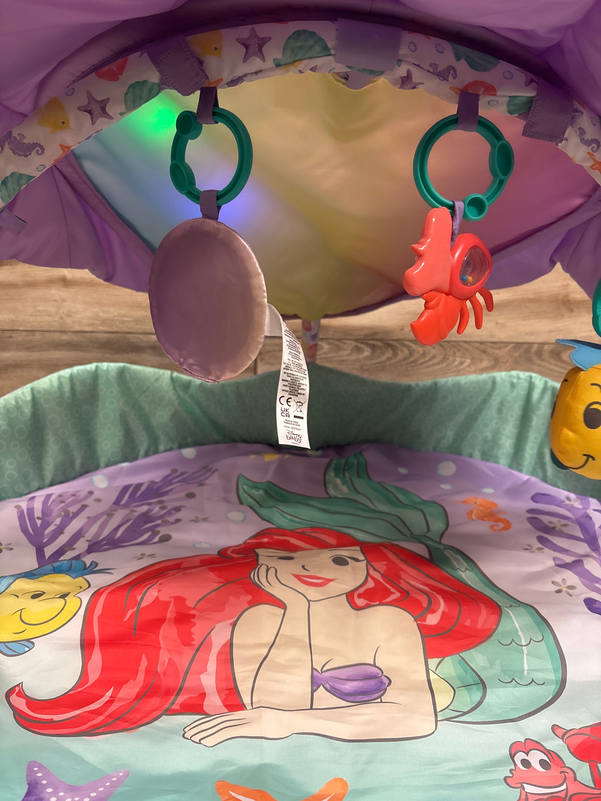 Bright Starts The Little Mermaid Twinkle Trove Light and Music Activity Gym*