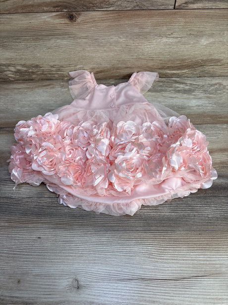 Nannette Baby Smocked Rosette Dress Pink sz 18m - Me n Mommy To Be