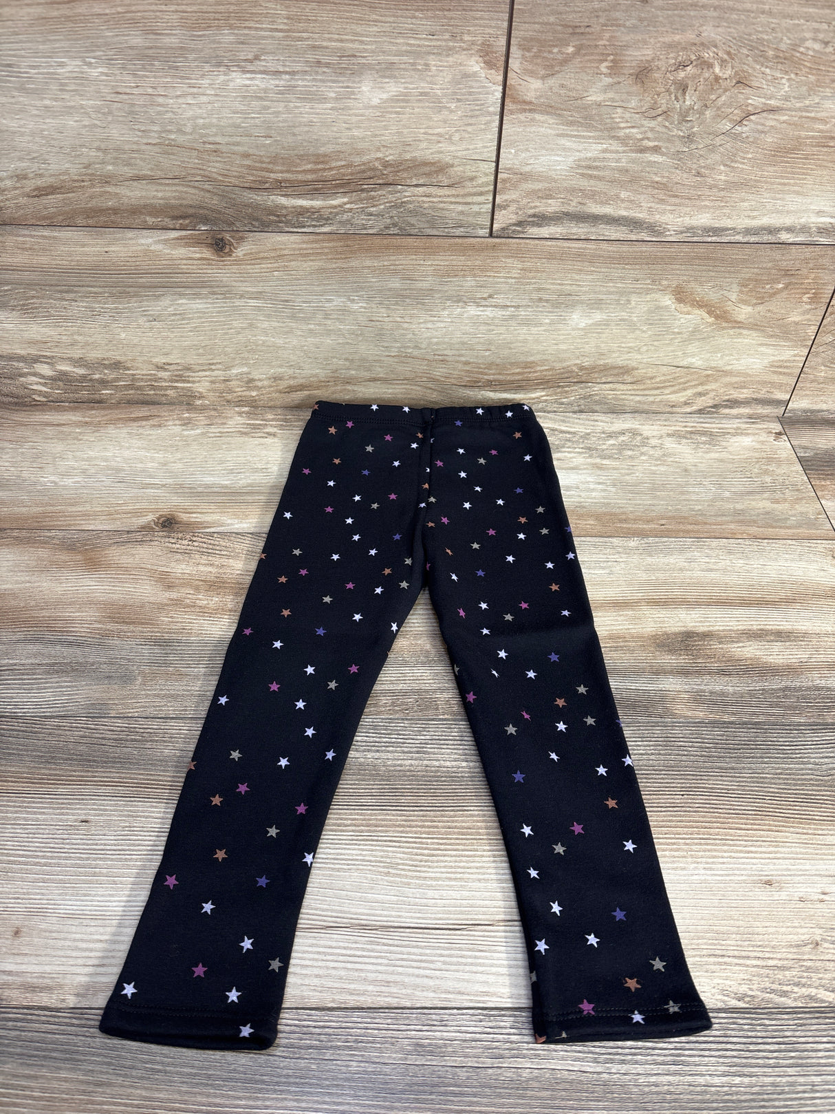 NEW Okie Dokie Black Star Fleece Lined Leggings sz 4T