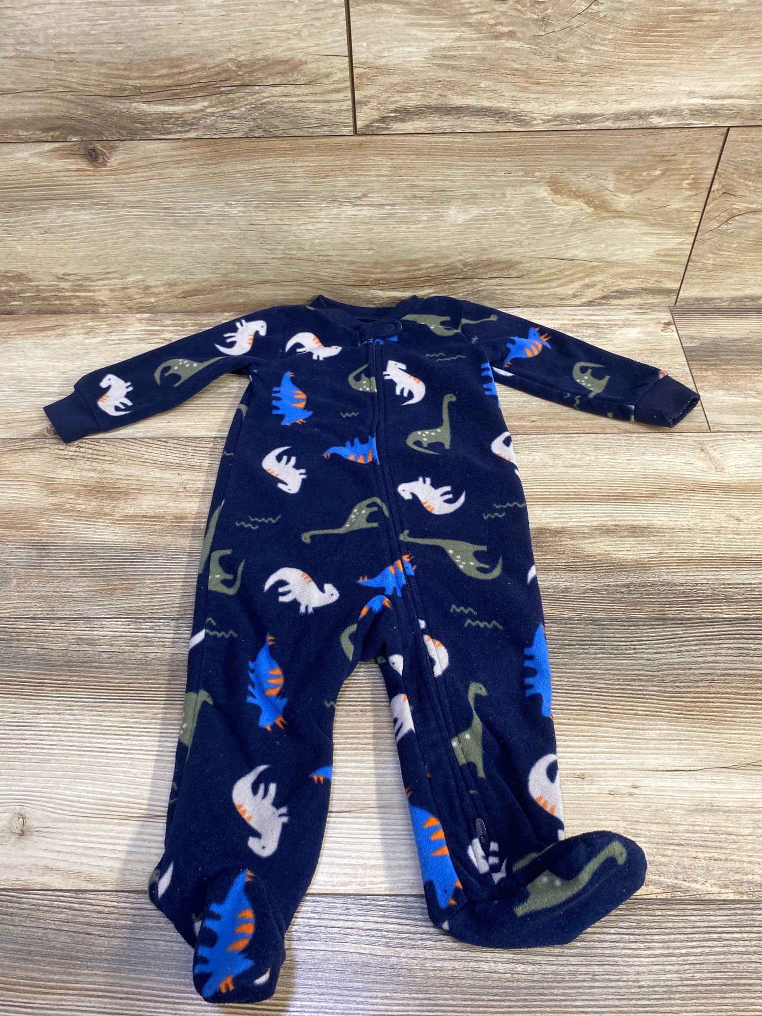 Simple Joys Dinosaur Blanket Sleeper Blue sz 6-9m
