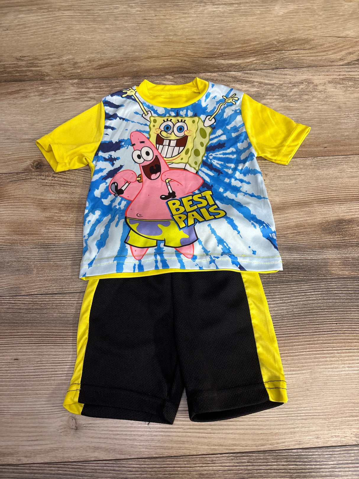 Nickelodeon 2pc SpongeBob Active Shirt & Shorts Set Yellow sz 18m