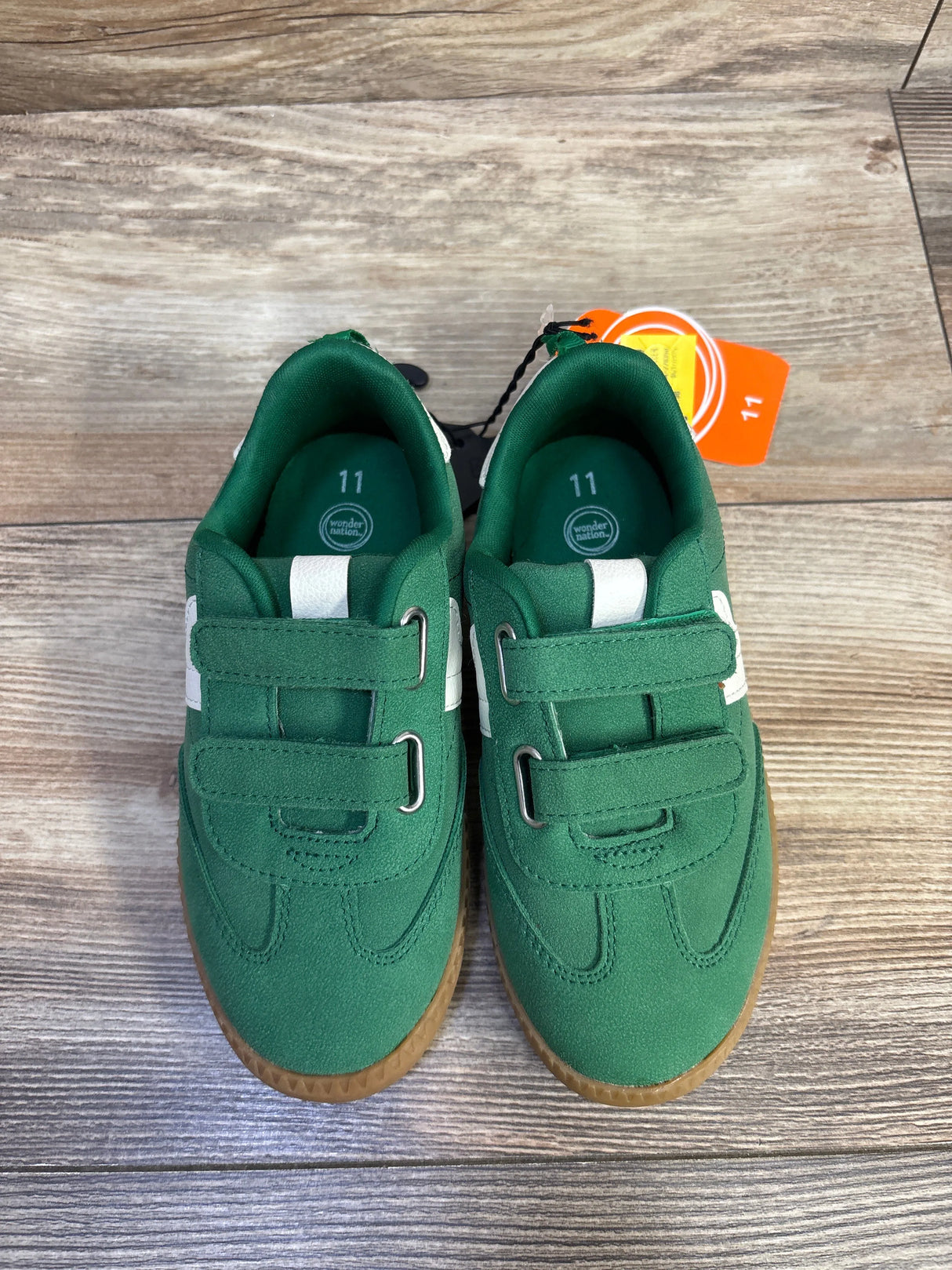 NEW Wonder Nation Sports Soccer Sneakers, Green sz 11c