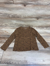 NEW Old Navy Cheetah Print Long Sleeve Shirt Brown sz 5T