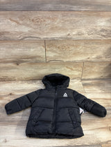 NEW Reebok Hooded Heavyweight Puffer Jacket Black sz 12m