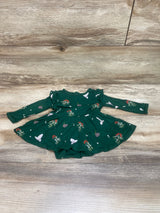 Kyte Mistletoe Twirl Bodysuit Dress Green sz 6-12m - Me n Mommy To Be