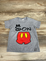 Playerytees Son Mickey Shirt Grey sz 3T