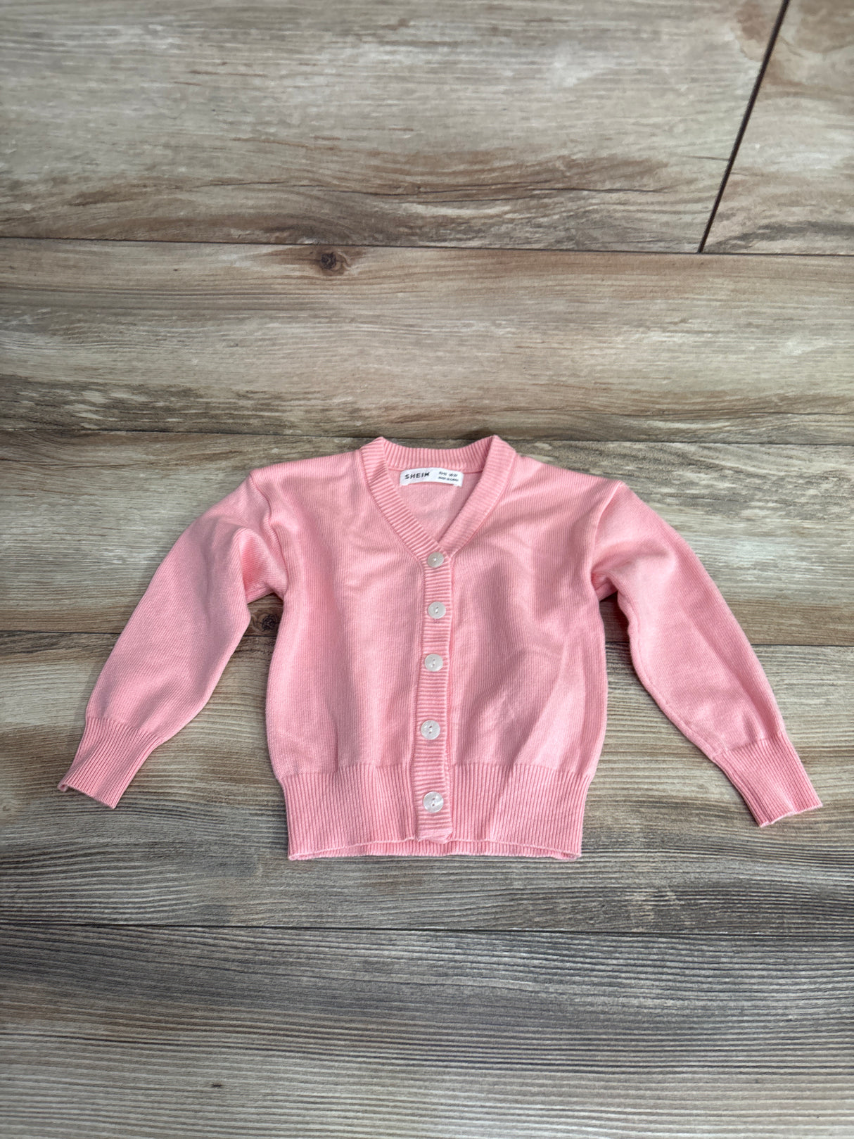 Shein Button Front Cardigan Pink sz 2T