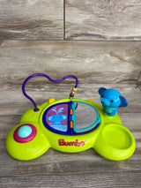 Bumbo Floor Seat w/ Tray & Playtop Safari Suction Tray - Aqua