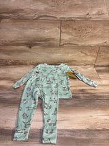 NEW Cat & Jack 2pc Velour Pajama Set Green sz 2T