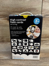 High contrast flash cards for babies ages 3 months and up, black and white animal designs.