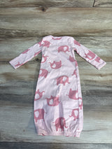 Simple Joys Elephant Print Sleeper Sack Pink sz 0-3m