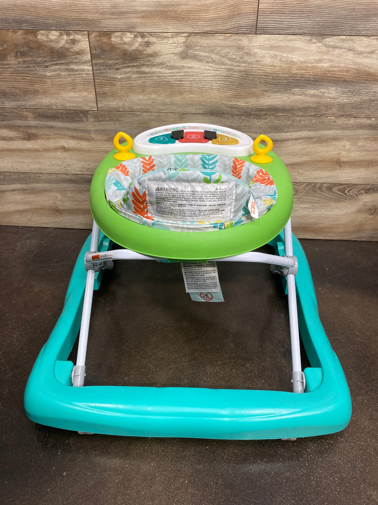Bright Starts Tiny Trek 2-in-1 Baby Activity Walker - Jungle Vines