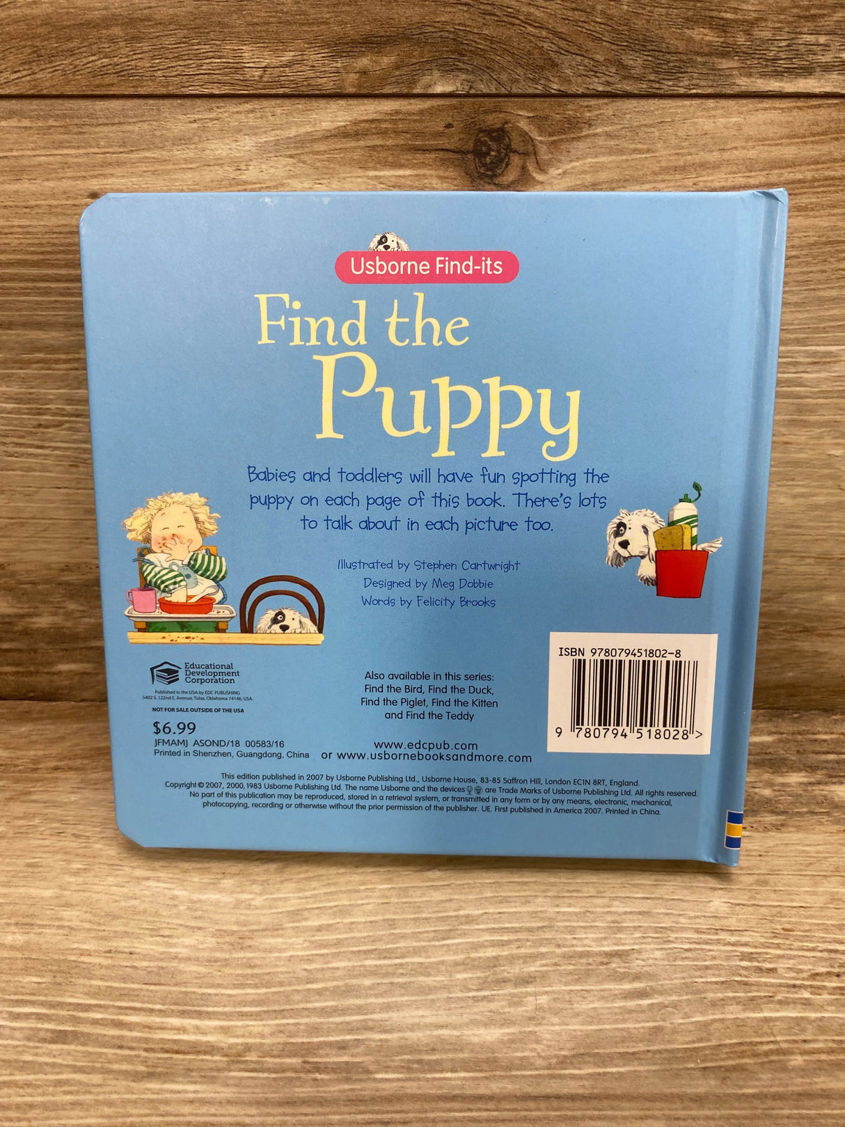 Usborne Find-Its Find the Puppy Board book By Felicity Brooks