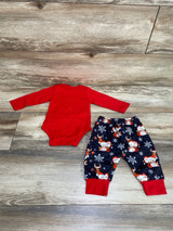 2pc My First Christmas Bodysuit & Pants Red sz 3-6m