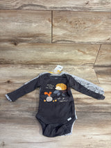 NEW Gerber 3pk Hello Little Friend Bodysuit Set Brown sz 3-6m