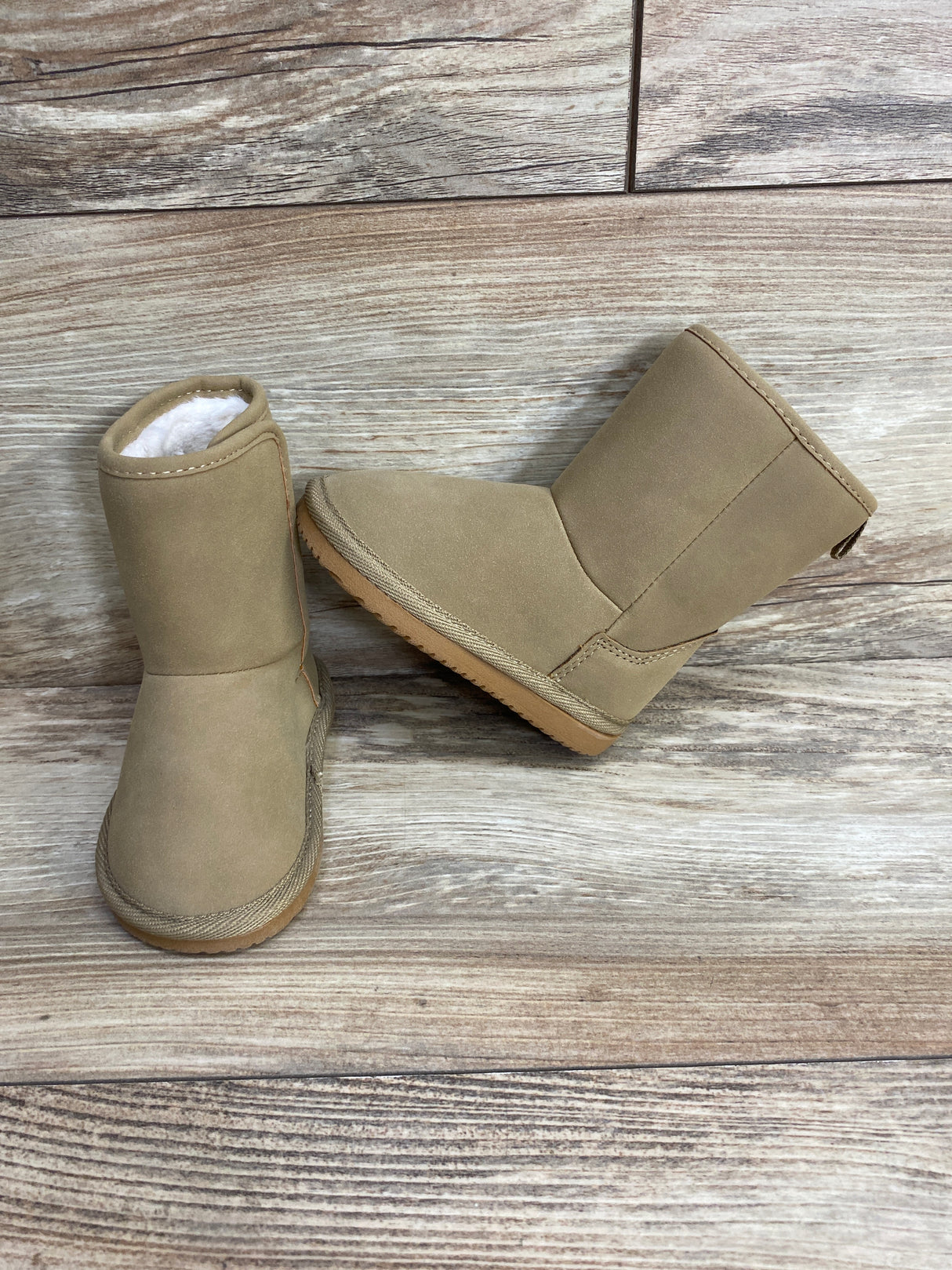 Simple Joys Faux Fur Suede Boots Tan sz 4c