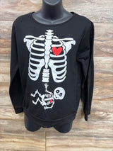 Maternity Skeleton Pull Over Sweater Black sz Small