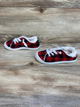 Bumble + Birdie Buffalo Plaid Faux Fur Insoles Slip On Sneakers Sz 10c