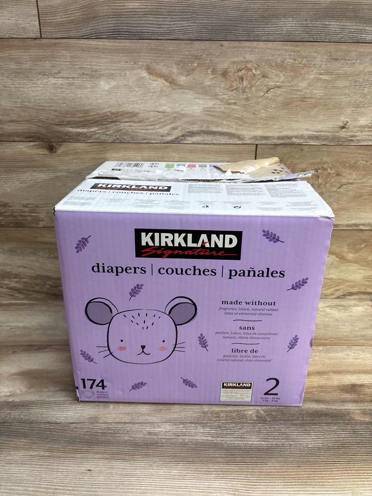 NEW Kirkland Signature Diapers Size 2, 174ct.