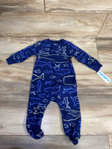 Carter's Shark Print Sleeper Navy sz 6m