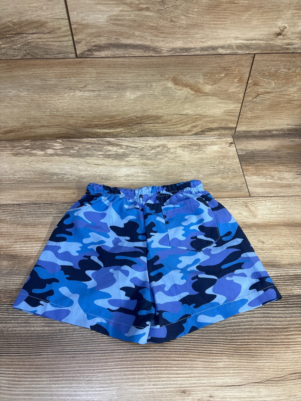 Camo Drawstring Swim Trunks Blue sz 3T