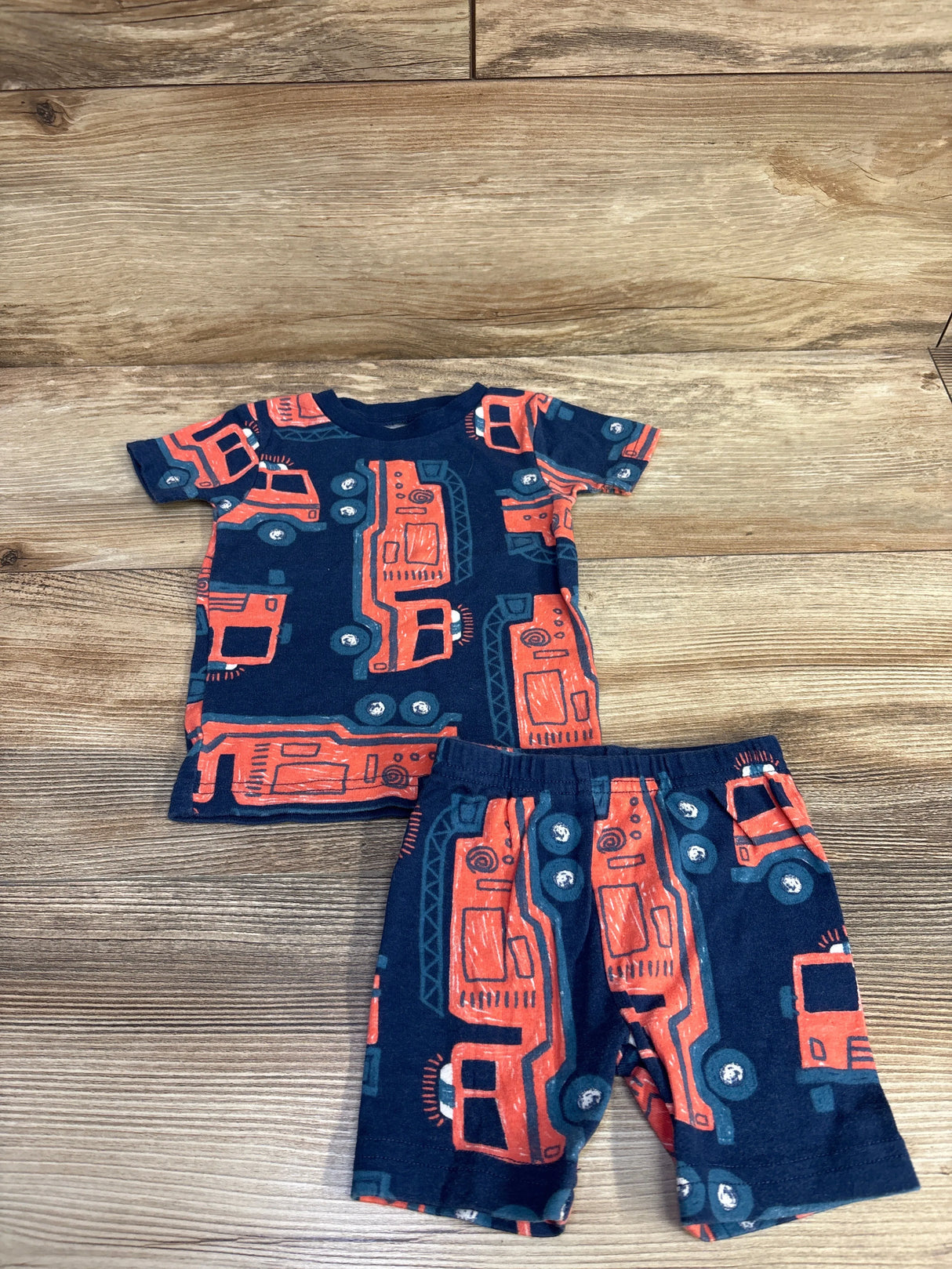 Just One You 2pc Firetruck Set Navy sz 12m