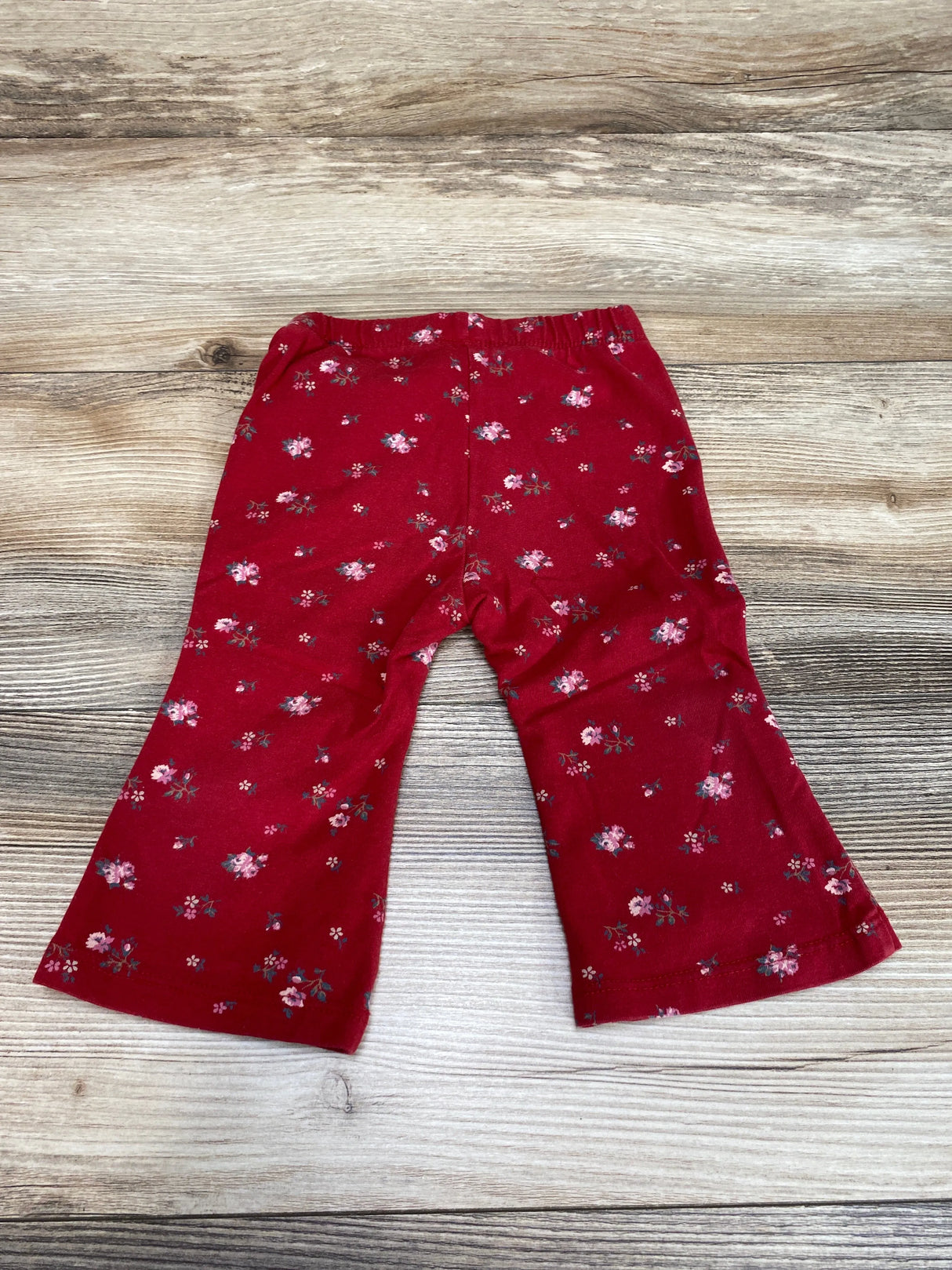 Baby Gap Floral Flare Leggings Red sz 6-12m