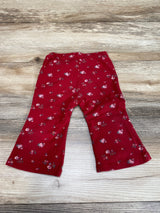 Baby Gap Floral Flare Leggings Red sz 6-12m