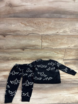 Carter's 2pc Fleece Bat Print Shirt & Pants Set Black sz 2T