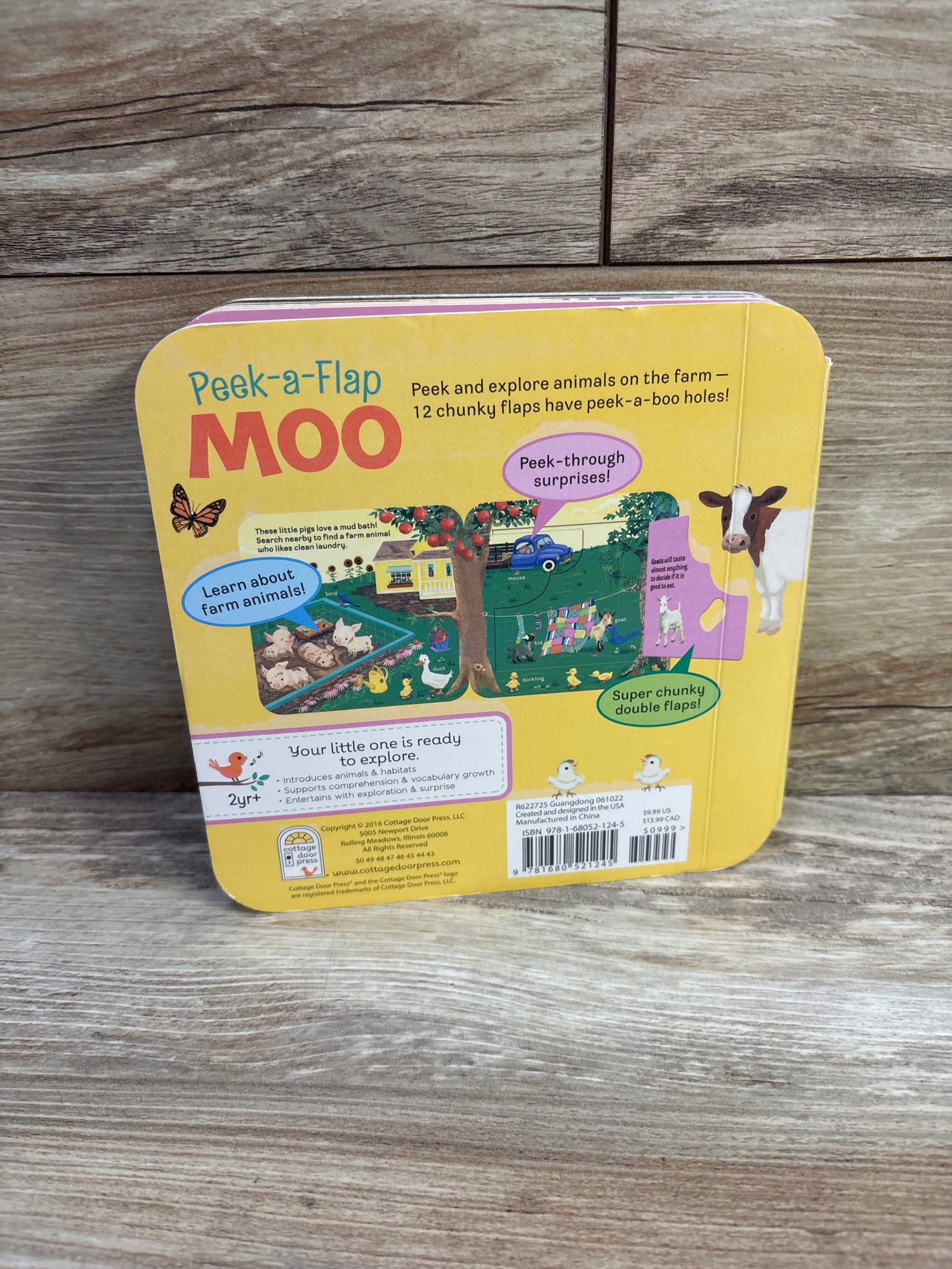Moo: Peek-a-Flap Board Book