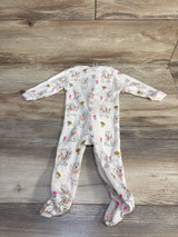 Disney Baby Winnie The Pooh Ribbed Sleeper Ivory sz 6-9m