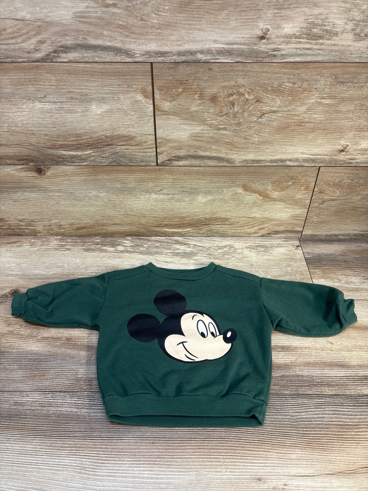 Disney Baby Mickey Mouse Sweatshirt Emerald sz 6-9m