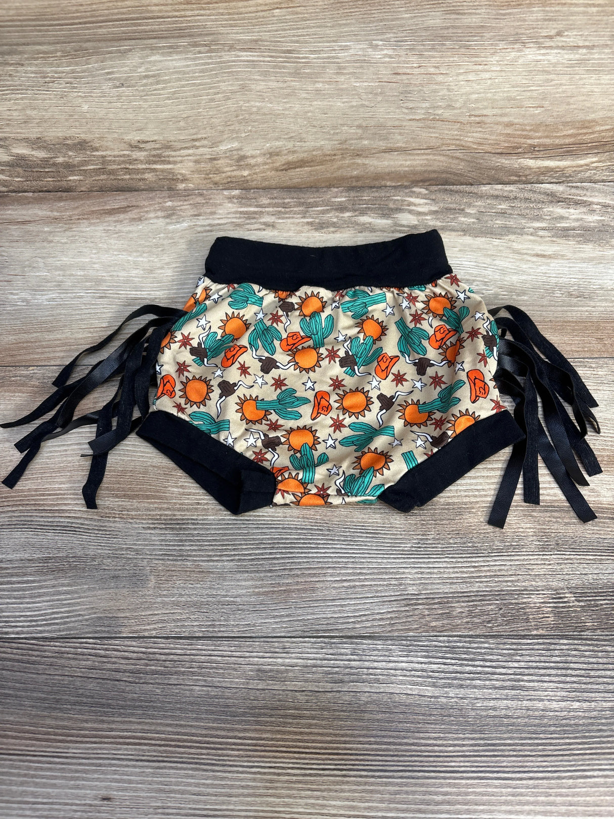 Cactus Bloomers Black sz 6-9m - Me n Mommy To Be
