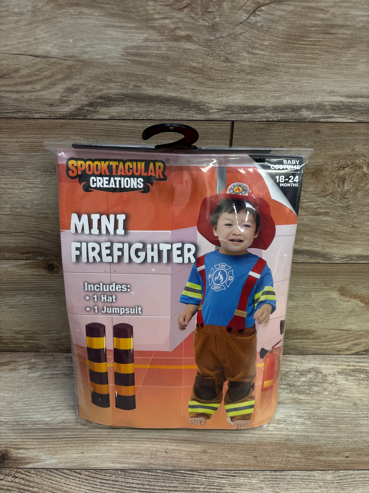 Spooktacular Creations 2pc Firefighter Costume Blue sz 18-24m