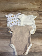Little Beginnings 3pk Bodysuits Set Tan sz 0-3m