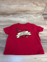 Children's Place Heart Breaker Shirt Red sz 12-18m