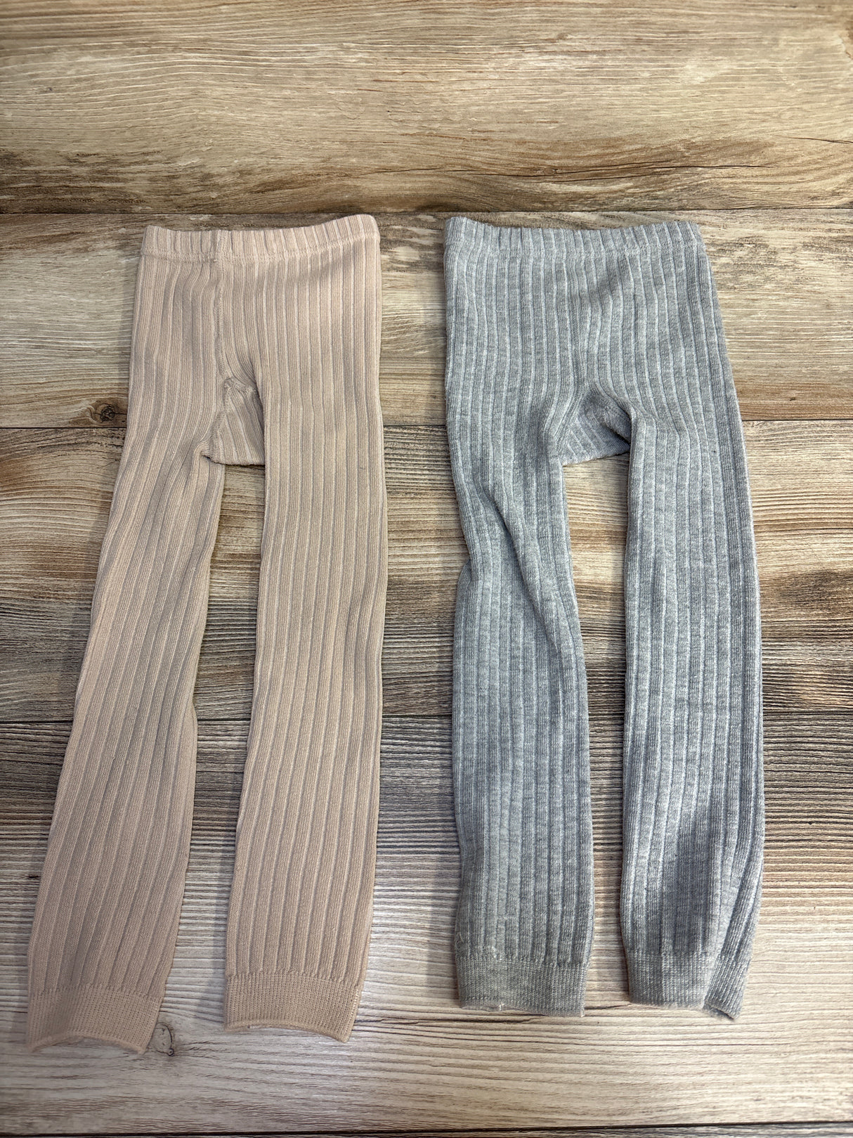 2pc Ribbed Leggings Tan sz 2-3T