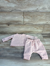 Nordstrom 2pc Floral Sweatshirt & Pants Set Pink sz 3m