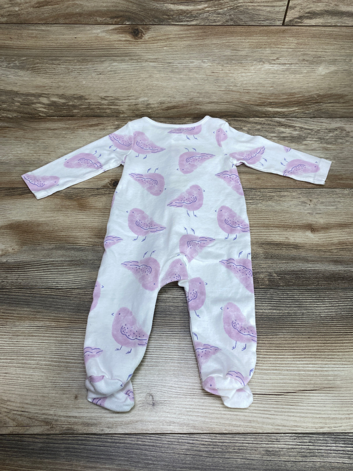 Just One You Bird Print Sleeper White sz 6m