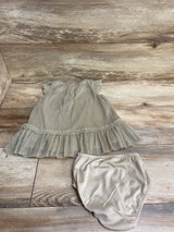Cat & Jack Gold Metallic Tulle Dress sz 12m