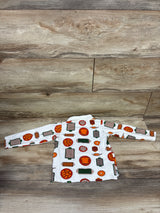 Monica + Andy Long Sleeve 'Pie For Dinner' Polo Shirt White sz 2T
